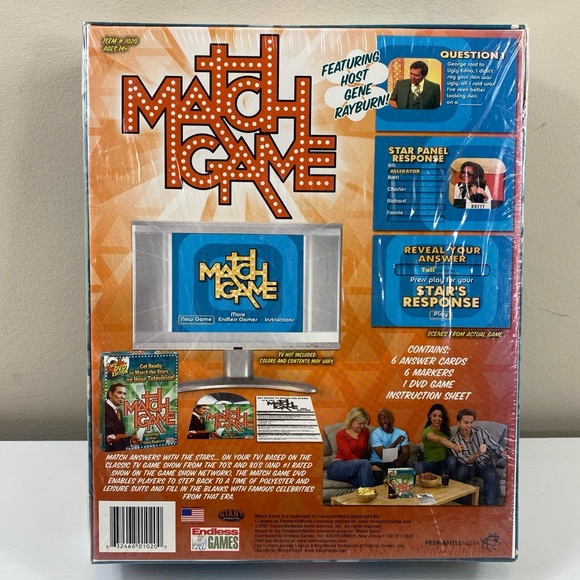 Vintage Match Game DVD: Hosted by Gene Rayburn & Celebrities 70's Style - Picture 4 of 6